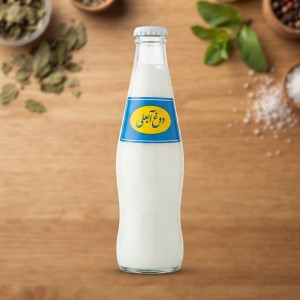 آبعلی دوغ ساده 250س گازدار شیشه ای
