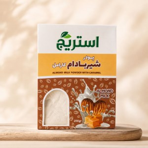 استریج شیر بادام کارامل جعبه200گ