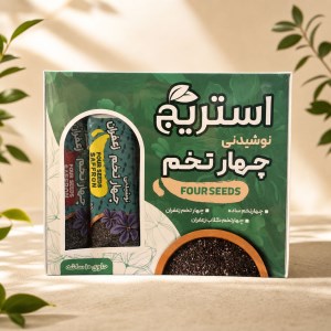 استریج جعبه پذیرایی نوشیدنی چهار تخم (10ساشه20گ)